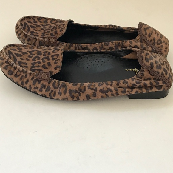 COLE HAAN Leopard Ballet Flats Nike Air Slip On Loafers Women’s Size 9.5 Wide - Picture 11 of 16